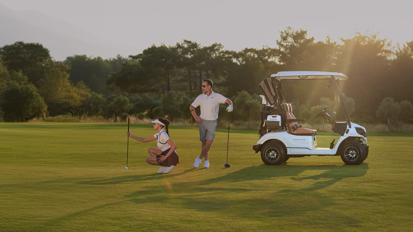 Golf sahasında akşam